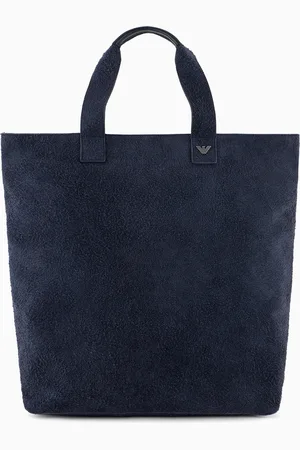 Emporio Armani Oversized suede shopper bag from the Peace capsule collection