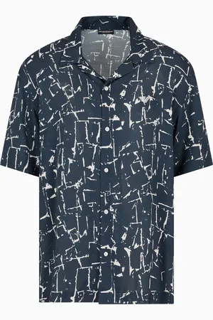 Emporio Armani Beachwear shirt with abstract pattern