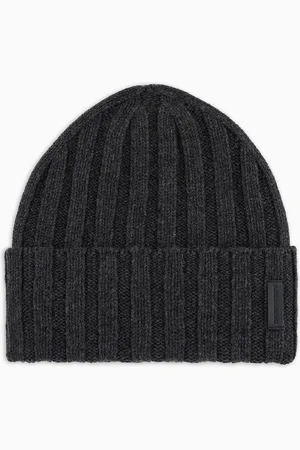 Emporio Armani Pure cashmere, ribbed beanie