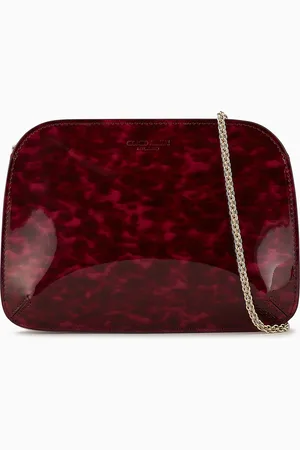 Giorgio Armani La Prima clutch with a tortoiseshell print