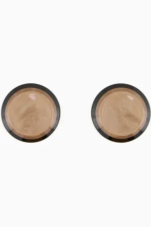 Emporio Armani Shiny oversized round earrings