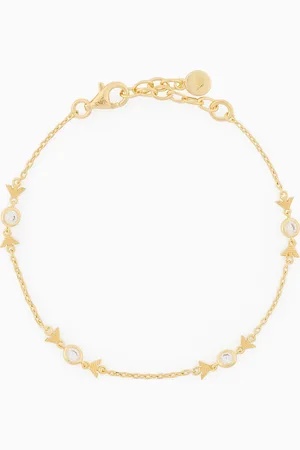 Emporio Armani Gold-Tone Sterling Silver Station Bracelet
