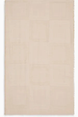 Emporio Armani Brushed, modal-blend stole with all-over jacquard logo