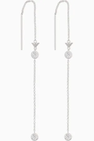 Emporio Armani Sterling Silver Drop Earrings