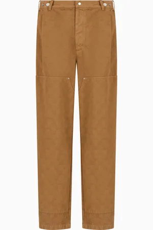 Emporio Armani Wide-leg trousers in denim-effect fabric