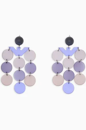 Emporio Armani Pendant earrings with geometric elements and an eagle