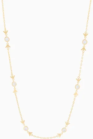 Emporio Armani Gold-Tone Sterling Silver Station Necklace