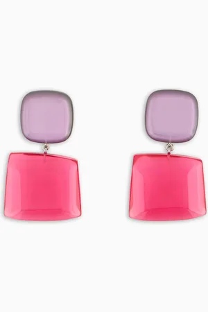 Emporio Armani Pendant earrings with transparent gemstone