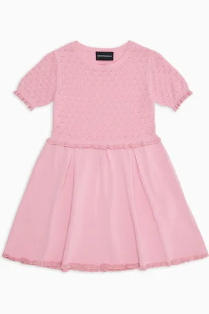 Emporio Armani Special Occasion knit dress with openwork motif
