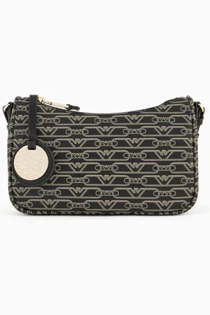 Emporio Armani Bag with all-over monogram print