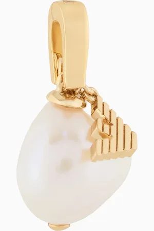 Emporio Armani Gold-Tone Pearl Charm