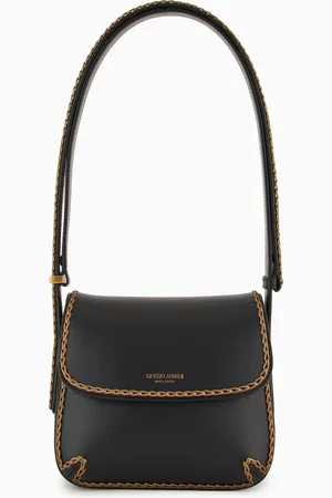Giorgio Armani La Prima leather bag with threading
