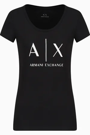Armani Exchange Pima Cotton Print Long Sleeve T-Shirt