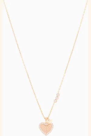 Emporio Armani Rose Gold-Tone Sterling Silver Pendant Necklace