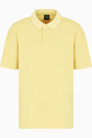 Armani Exchange Used effect cotton piquet polo