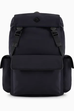 Armani Exchange Rectangular backpack with external pockets
