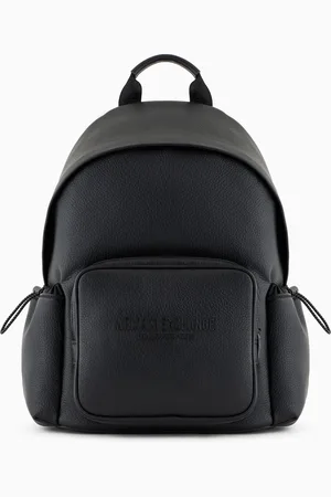 Armani Exchange Backpack with embossed logo and drawstrings