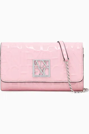 Armani Exchange Wallet with flap and shoulder strap