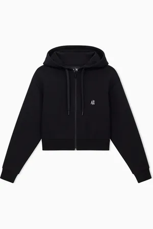 Armani Exchange Icon Cropped Hoodie