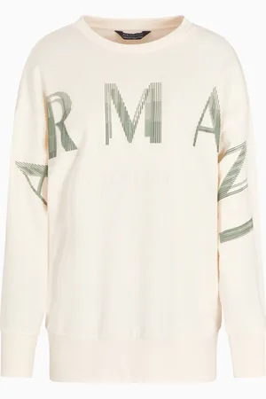 Armani Exchange Oversized sweater with optical effect logo