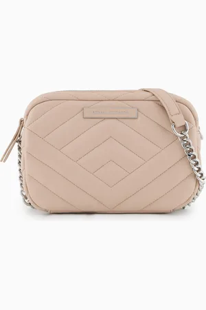 Armani Exchange Quilted shoulder bag with chain strap