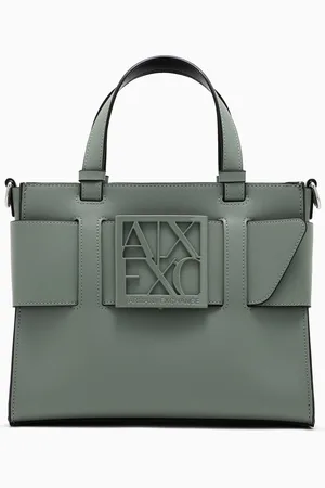 Armani Exchange Medium tote bag with double handles and shoulder strap