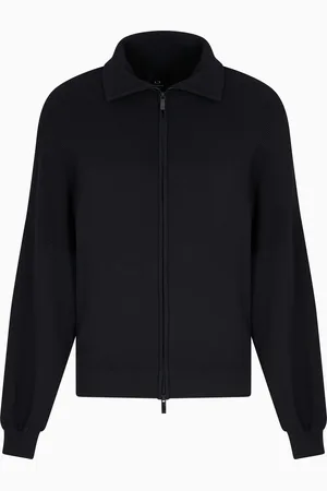 Armani Exchange ASV Fabric Zip Up Cardigan