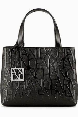 Armani Exchange Small handbag with allover logo