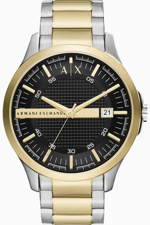 Armani Exchange Three-hand movement watch with date display