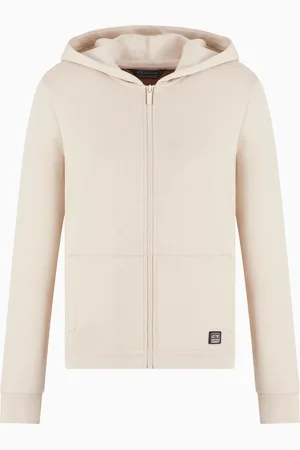 Armani Exchange ASV Organic Cotton Blend Zip-Up Hoodie