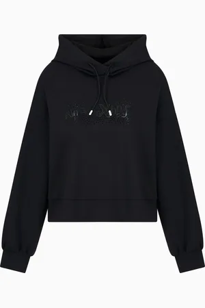 Armani Exchange Rhinestone Logo Hoodie
