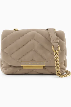 Armani Exchange Small quilted shoulder bag with chain