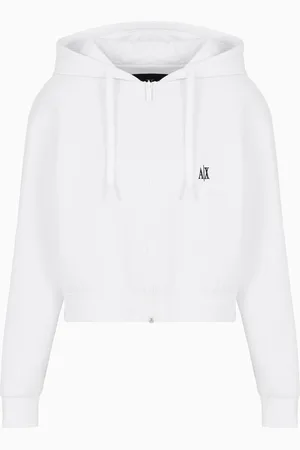 Armani Exchange Icon Cropped Hoodie