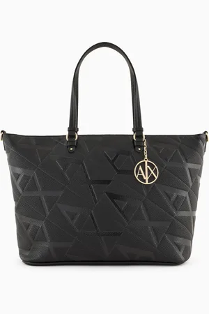 Armani Exchange Shopper bag with allover embossed logo