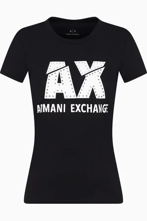 Armani Exchange Slim fit T-shirt in stretch cotton jersey