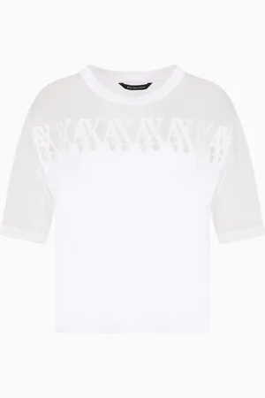 Armani Exchange T-shirt with transparent insert