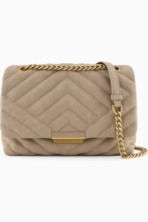 Armani Exchange Quilted shoulder bag with chain