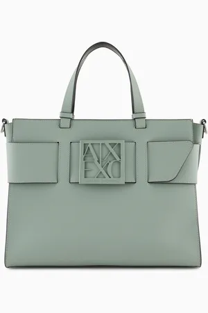 Armani Exchange Large tote bag with double handles and shoulder strap