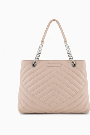 Armani Exchange Quilted shopper bag with chain handles