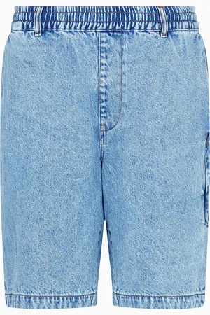 Armani Exchange Stretch denim Bermuda shorts