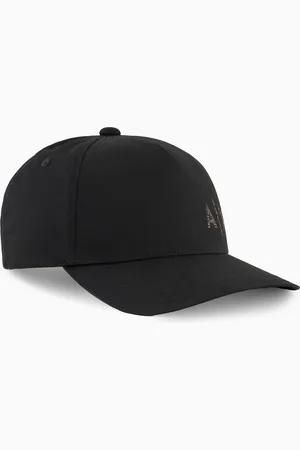 Armani Exchange Cotton visor hat with logo