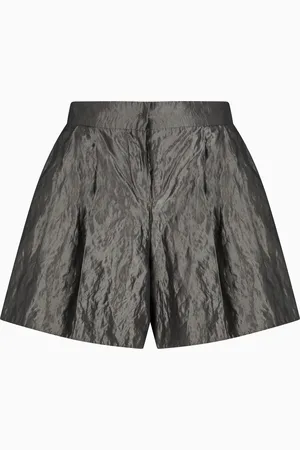Emporio Armani Memory taffeta shorts with pleats