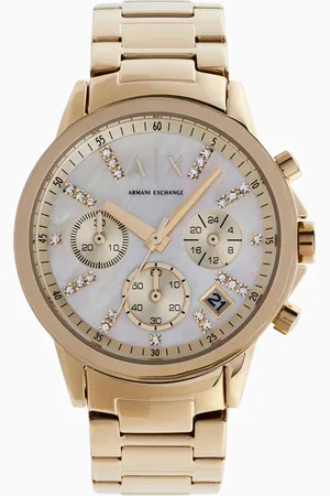 Armani Exchange Watch with mother-of-pearl dial