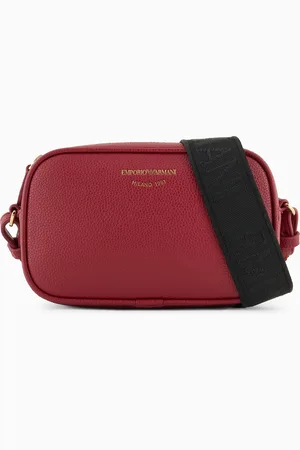 Emporio Armani Deer-print camera case with shoulder strap