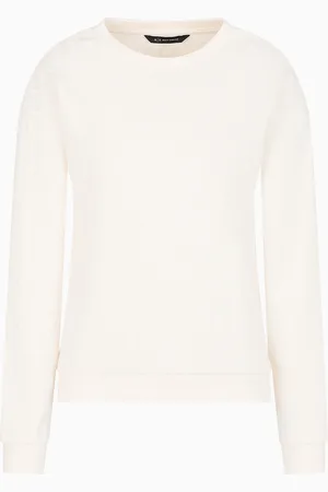 Armani Exchange ASV French Terry Sweatshirt with embossed logo