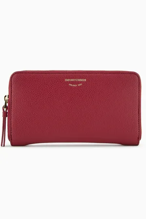 Emporio Armani Deer-print MyEA wallet with wrap-around zip