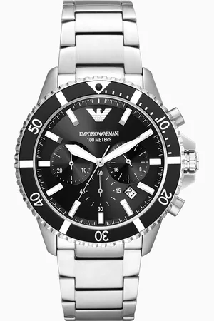 Emporio Armani World Explorer Chronograph Stainless Steel Watch