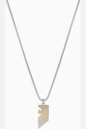 Emporio Armani Two-Tone Stainless Steel Pendant Necklace