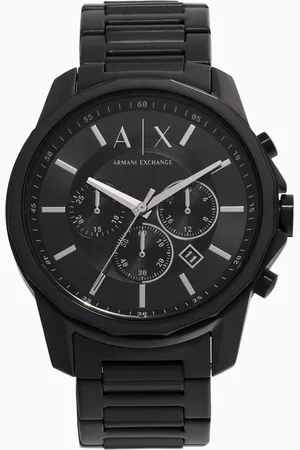 Armani Exchange Chronograph Black Stainless Steel Watch