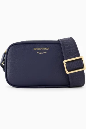 Emporio Armani Deer-print camera case with shoulder strap
